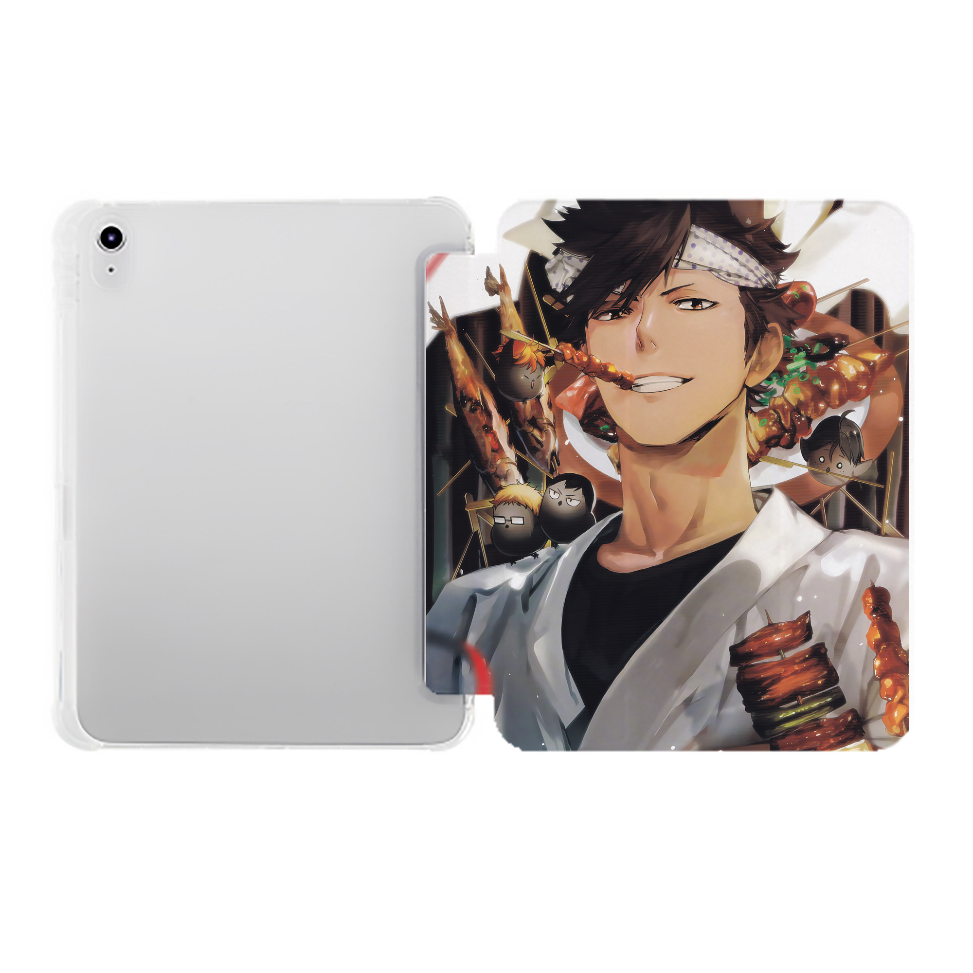 （画像用） ハイキュー!! Haikyu!! IPad ケース ペン収納付き 三つ折りスタンド PUレザー×シリコン 対応機種9.5/10.5/10.9インチ